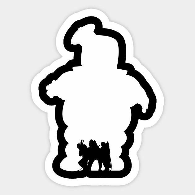 Stay Puft Marshmallow Man Ghostbusters Sticker TeePublic